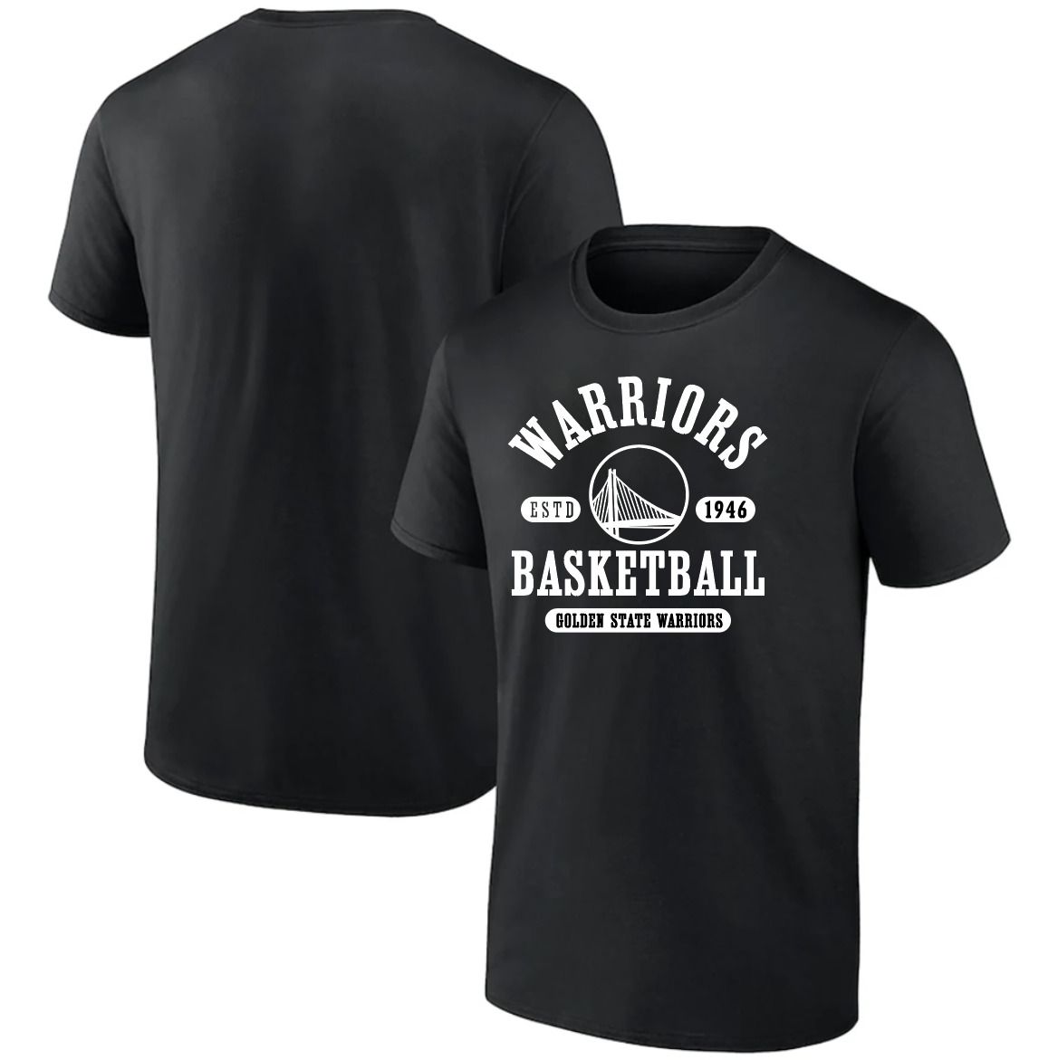 Men 2025 NBA Golden State Warriors Black T shirts style 041